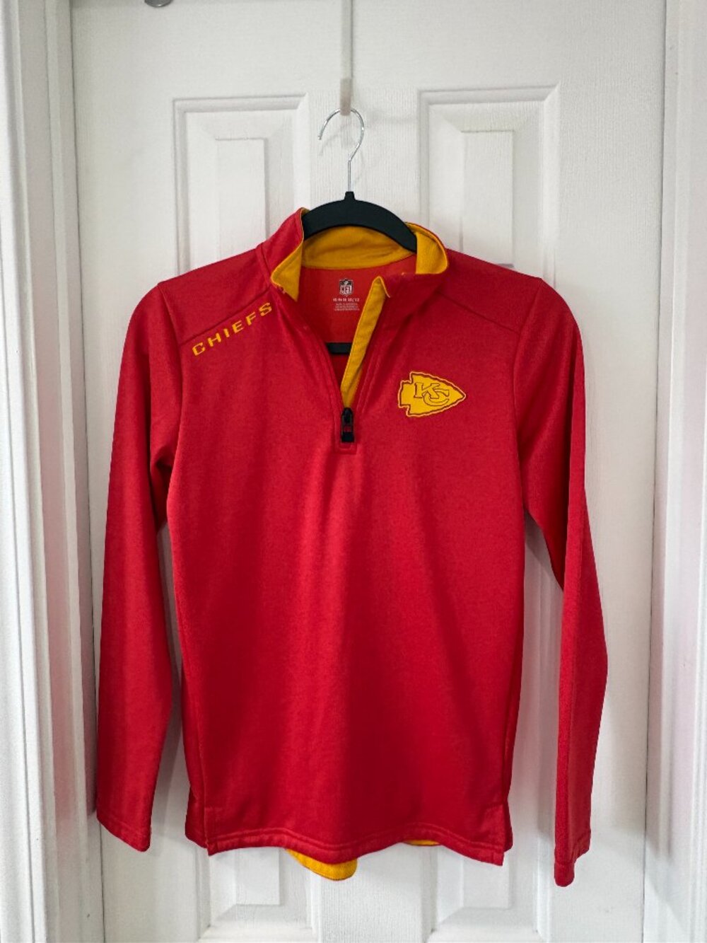 Kansas City Chiefs Youth Quarter Zip Medium 10/12